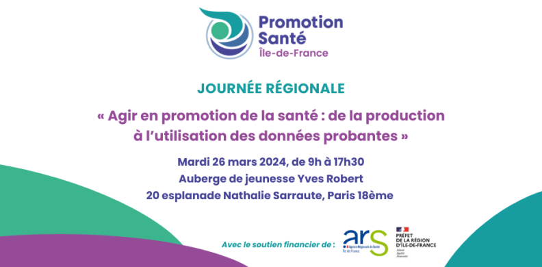 Invitation Journée régionale 2024 sur les données probantes en promotion de la santé