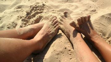 pieds sable